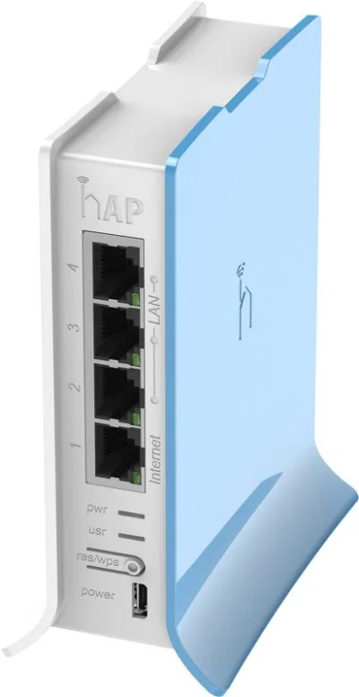 ACCESS Point Mikrotik wireless interior 300 Mbps, port 10/100 x 4, antena interna x 2, fara PoE, 2.4 GHz, "RB941-2ND-TC"  (timbru verde 0.8 lei)