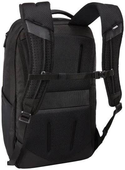 RUCSAC THULE , pt. notebook de max. 15.6 - 17 inch, 23 l, 1 compartiment, buzunar frontal x 3 | buzunar lateral x 2, waterproof, poliester, negru, Accent 3205381