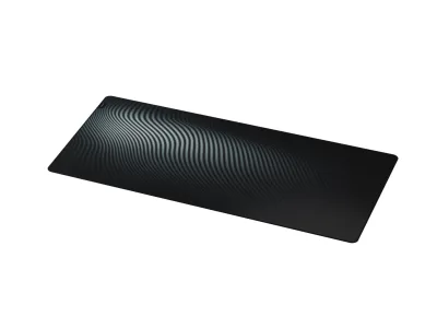 Mousepad Genesis Carbon 500 Maxi Ultra Wave, impermeabil, material cauciuc si textil, dimensiuni 1100x450x2.5 mm, negru/gri