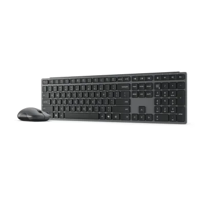 Kit wireless tastatura si mouse Lenovo 700 Modern, taste numerice, gri inchis