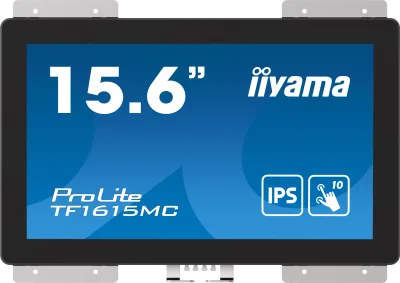 Monitor cu ecran tactil, Iiyama ProLite TF1615MC-B1, FHD, IPS /VGA HDMI DP/IP65, 16", Negru "TF1615MC-B1" (timbru verde 7 lei)