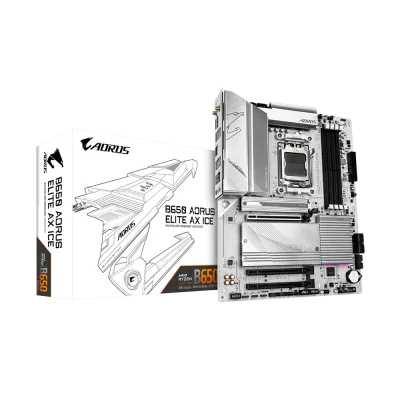 Placa de baza Gigabyte B650 AORUS ELITE AX ICE, Socket AM5, DDR5, ATX