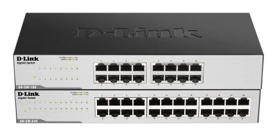SWITCH D-LINK 24 porturi Gigabit, carcasa metal, "GO-SW-24G" (timbru verde 2 lei)