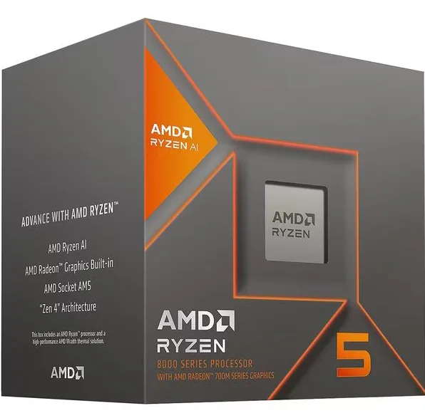 CPU AMD RYZEN 5 8600G AI 5.00GHZ 6 CORE SKT AM5 22MB 65W 760M RADEON BOX "100-100001237BOX"