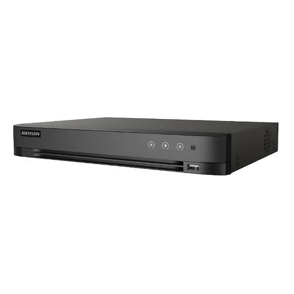 DVR 8 canale Turbo HD Hikvision IDS-7208HQHI-M1/S(C); 4MP; Acusens - Deep learning; filtrarea alarmelor false dupa corpul uman si masini sau detectie faciala si captura; compresie: HDTVI/AHD/CVI/CVBS/IP; permite conectarea a 8 camere Turbo HD rezolutie: 4