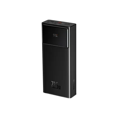 POWER BANK Baseus Star-Lord Digital Display, 30000mAh, 22.5W, 2 x USB; 1 x USB Type-C, digital display pt. status baterie, total 3A, negru "PPXJ080101" (timbru verde 0.98 lei) - 6932172620714