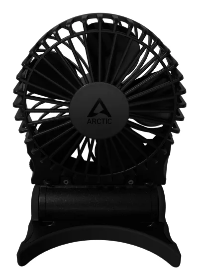 VENTILATOR birou ARCTIC "Summair 2Go" 91mm, 5W, 600-4000RPM, portabil, pliabil, alimentare USB, acumulator 5.000mAh, pana la 74 de ore, cablu USBA-C 1.2m inclus, negru, "AEBRZ00027A" (timbru verde 0.18lei)