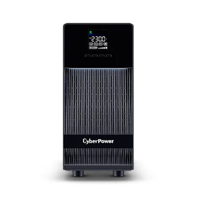 UPS CYBER POWER Online dubla conversie cu Sinusoida Pura, slim tower, 3000VA 2700W, 2xIEC C13 4xSchuko, 6x 12V/9Ah, USB,RS232, Slot SNMP, GreenP, seria OLS, "OLS3KECR" (timbru verde 32 lei)