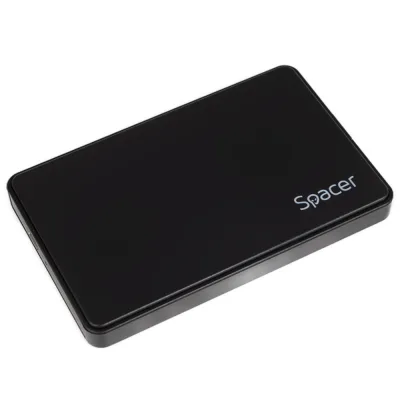 RACK extern SPACER, pt HDD/SSD, 2.5 inch, S-ATA, interfata PC USB 3.1 Type C, plastic, negru, "SPR-TYPE-C-01" (timbru verde 0.8 lei)