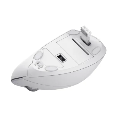 MOUSE Trust VERTO WIRELESS ERGO MOUSE WHT "25132" (timbru verde 0.18 lei)