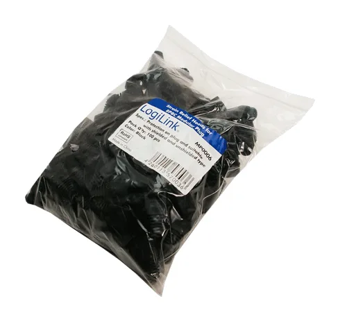 MANSON mufe RJ-45 LOGILINK pt. cablu UTP, FTP, SFTP, RJ-45 (T), plastic, 100 buc, negru, "MP0006"