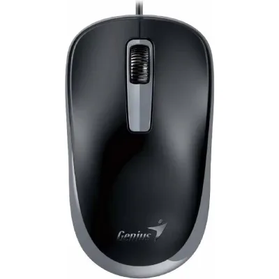 MOUSE Genius "DX-125S”, PC sau NB, cu fir, USB, optic, Silent Click, negru, "31010027401" (timbru verde 0.18 lei)