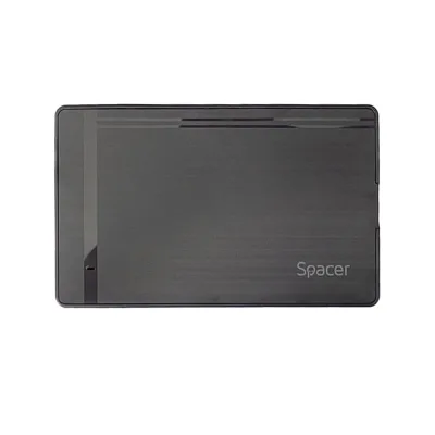 RACK extern SPACER, pt HDD/SSD, 3.5 inch, S-ATA, interfata PC USB 3.0, alimentare retea, plastic, negru, "SPRK-35USB3-01" (timbru verde 0.8 lei)