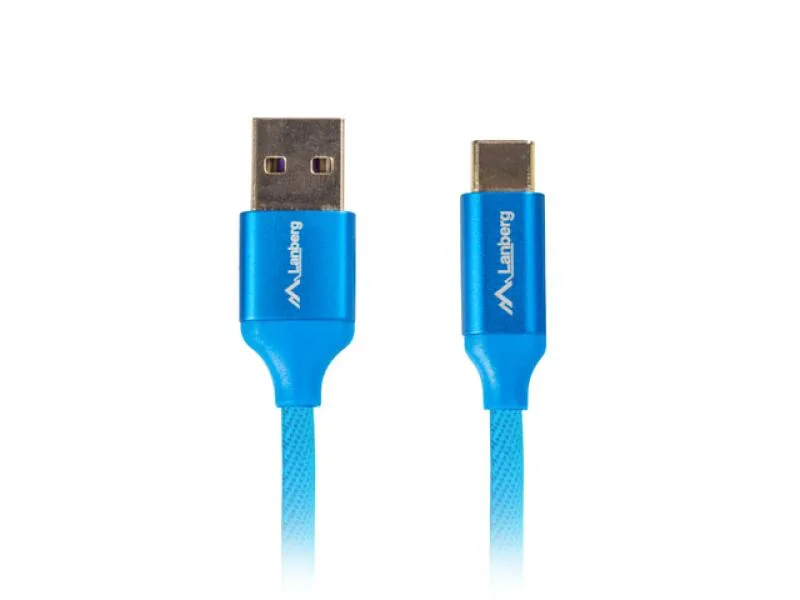 Cablu USB-C(M)  USB-A(M) 2.0 1,8 m albastru QC 3.0 Premium
