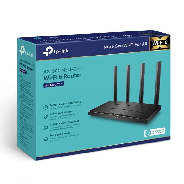 Router wireless TP-LINK Archer AX17, WIFI 6, Mesh, Dual Band