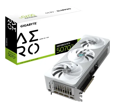 Placa video Gigabyte GeForce RTX 5070 Ti Aero OC 16G, 16384 MB GDDR7 "GV-N507TAERO OC-16GD"