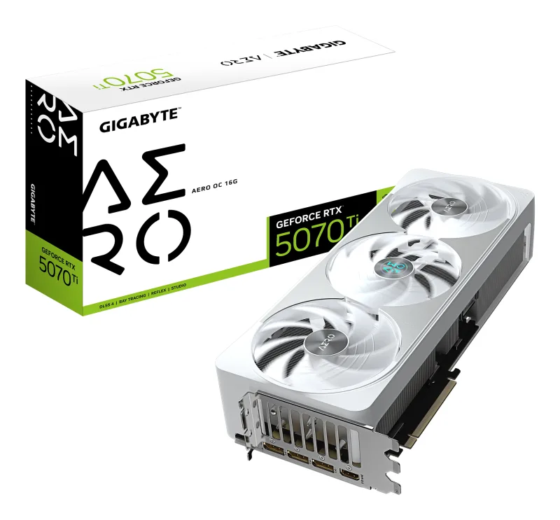Placa video Gigabyte GeForce RTX 5070 Ti Aero OC 16G, 16384 MB GDDR7 "GV-N507TAERO OC-16GD"
