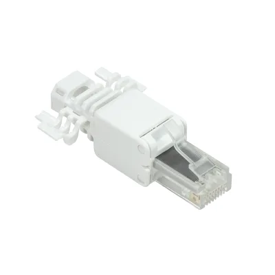 MUFA Logilink RJ45 pt. cablu UTP, Cat.6A, modulara, alb "MP0028"