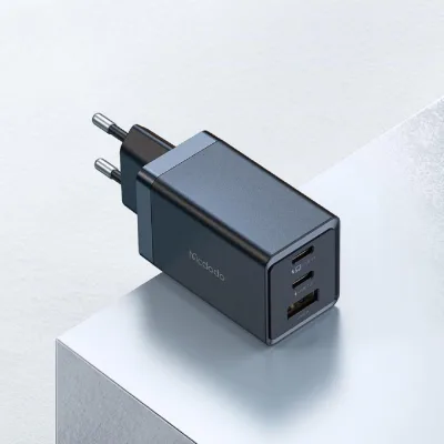 Incarcator Mcdodo GaN5 Mini Pro Fast Charger 67W, 2xType-C + 1xUSB-A, Plug EU, Negru