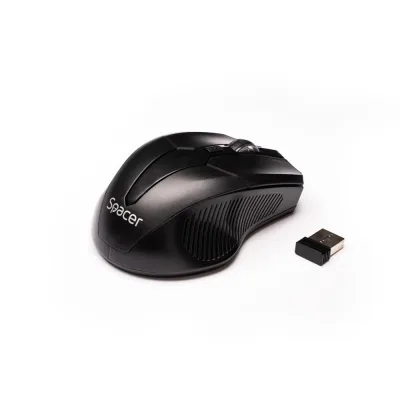 Mouse Wireless SPACER SPMO-W02, 1600 dpi, Negru