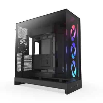 Carcasa NZXT H9 Flow RGB (2025), Dual-Chamber, Mid-Tower, Negru "CM-H92FB-R1" (timbru verde 0.32 lei)