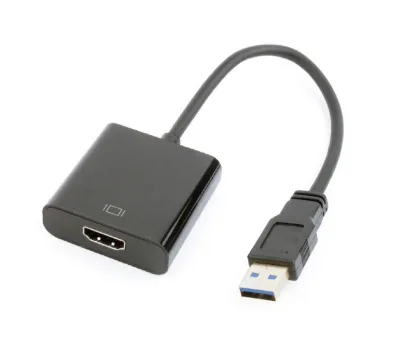 ADAPTOR video GEMBIRD, adaptor USB 3.0 (T) la HDMI (M), 15cm, rezolutie maxima Full HD (1920 x 1080) la 60Hz, negru, "A-USB3-HDMI-02" (timbru verde 0.08 lei)