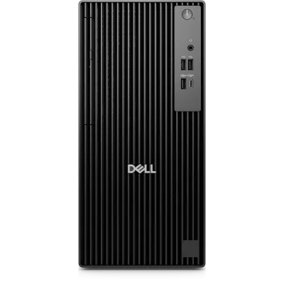 Desktop Consumer DELL QCT1250 cu procesor Intel Core Ultra 5 235 pana la 5.0 GHz, 16 GB DDR5, 512GB SSD, Intel Integrated Graphics, Windows 11 Pro, Black, 3 ani Garantie