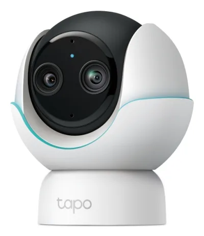 CAMERA IP TP-LINK, dual lens, baby monitor, wireless, cube, pt. interior 360 grade, dist. IR 9 m, tip lentila fixa 4 mm, 4 Mpx 2K, microfon, carcasa plastic, slot SD card, "Tapo C840" (timbru verde 0.8 lei)