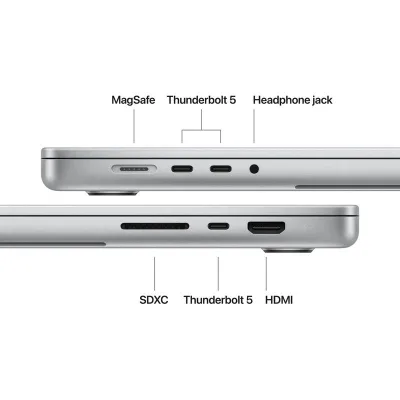 MacBook Pro 16.2"/Apple M5 Max (CPU 18-core, GPU 40-core, Neural Engine 16-core)/64GB/2TB - Silver - INT KB (No Adapter) - 2026 (CTO from MGE94RO/A)