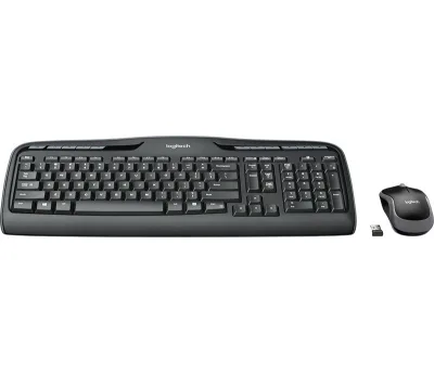 KIT wireless LOGITECH, tastatura wireless multimedia "MK330" + mouse wireless 1000dpi, 3 butoane "M215", black, "MK330" "920-003999"  (timbru verde 0.8 lei)