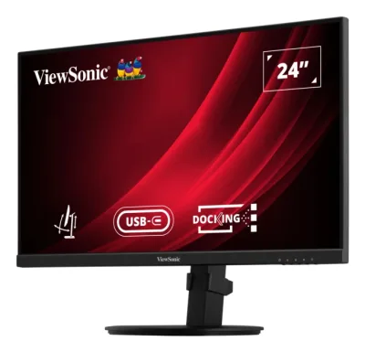 MONITOR LCD 24" IPS/BLACK VG2409U-2 VIEWSONIC "VG2409U-2" (timbru verde 7 lei)