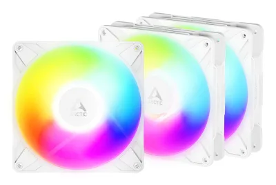 Set 3 ventilatoare Arctic "P14 Pro Reverse A-RGB (White) - 3 Pack", 140mm, 400 - 2650 RPM, FDB, 98 cfm, 4-Pin Fan Plug + 4-Pin Socket, alb, "ACFAN00328A" (timbru verde 0.54lei)