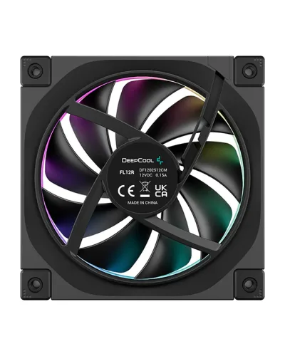Ventilator DeepCool "FL12R", 120mm, 500-2150 RPM, FDB, 55 cfm, , 4pin PWM, negru, "R-FL12R-BKAPN1-G" (timbru verde 0.18lei) - 6933412785156