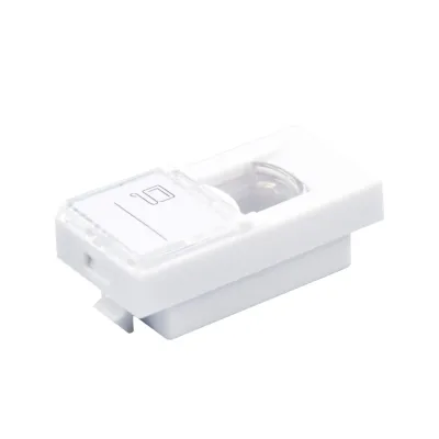 Faceplate 45x22.5 pentru 1x keystone (compatibil Legrand Mozaic) - Emtex "EMT-FP2245-1"