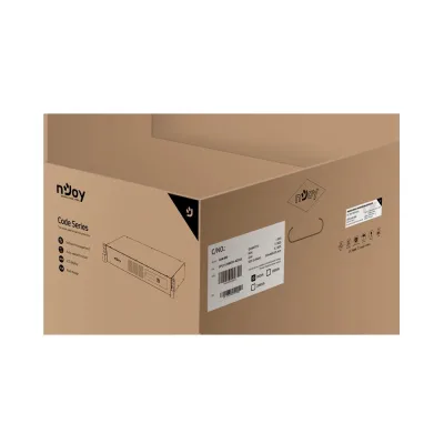 UPS NJOY Code 800, 480W, LCD, USB, Rackmount 2U