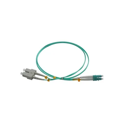 Patchcord FO SC/PC-LC/PC, MM OM3 50/125, manta LSZH 2.0mm, duplex 20m, "SC-LC-MM3/DX-20" (timbru verde 0.8 lei)