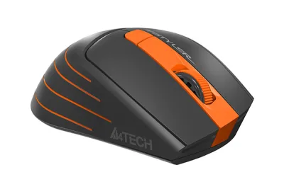 MOUSE A4tech, "FG30", gaming, wireless, 2.4GHz, optic, 2000 dpi, butoane/scroll 6/1, , negru / portocaliu, 45507106 "FG30 Orange" (timbru verde 0.18 lei)