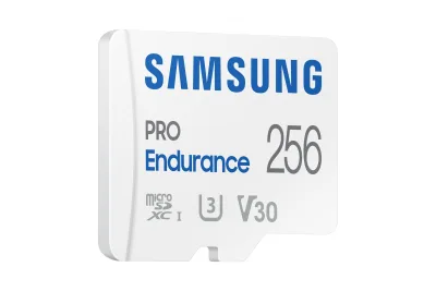 SAMSUNG PRO Endurance microSD Class10 256GB incl adapter R100/W30 up to 140160 hours, "MB-MJ256KA/EU" (timbru verde 0.03 lei)