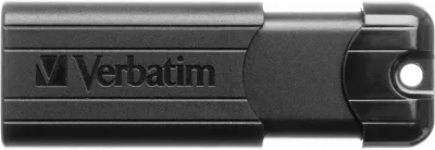 MEMORIE USB VERBATIM PINSTRIPE 64GB NEGRU USB 3.0 "49318" (TIMBRU VERDE 0.03 LEI)