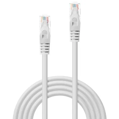 Cablu de retea Lindy 2m Cat.6 U/UTP, alb