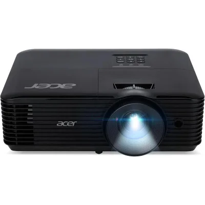Videoproiector Acer X1228Hn, XGA 1024* 768, up to WUXGA 1920* 1200, 4.800 lumeni/ 3.840 lumeni Ecomode, 4:3/ 16:9, 20.000:1, zoom optic 1.1x, dimensiune maxima imagine 300", distanta maxima de proiectie 11.8 m, boxa 3W, lampa 6.000 ore/ 15.000 ore