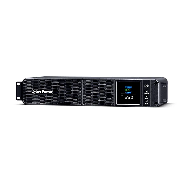 UPS CYBER POWER Line Int. cu Sinusoida Pura,rack 2U,2000VA/ 1200W AVR,8xIEC,LCD,2x 12V/9Ah,Backup 2-9min,incarc.8h,USB,RS232,RJ45,slot SNMP,GreenP,seria CP "CP2000EIPFCRM2U" (timbru verde 11 lei)