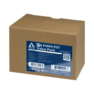VENTILATOR ARCTIC PC, P8 PWM PST (Black) - 5 Pack,"ACFAN00154A"