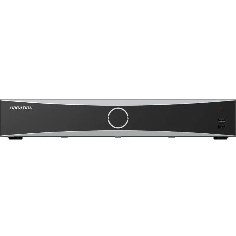 NVR Hikvision 32 canale AcuSeek DS-7732NXI-K4/VPRO; Enable AI by NVR: 12-ch@1080p (30 fps) / Disable AI by NVR: 24-ch@1080p (30 fps), H.265, H.265+, H.264, H264+, iesiri: HDMI/VGA , 4x SATA max 16TB pe HDD, AI by NVR: Facial recognition, perimeter
