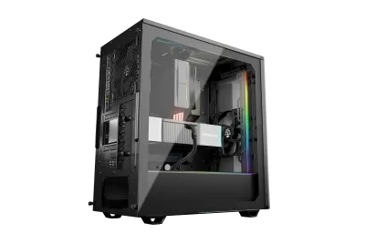 CARCASA be quiet "PURE BASE 501 DX", middle tower, gaming, fara sursa, suporta 6xfan, 3xfan inclus, PSU shroud, USB Type-C x 1, USBx2, audio+mic, 7 sloturi expansiune, negru, "BGW76" (timbru verde 0.24lei)