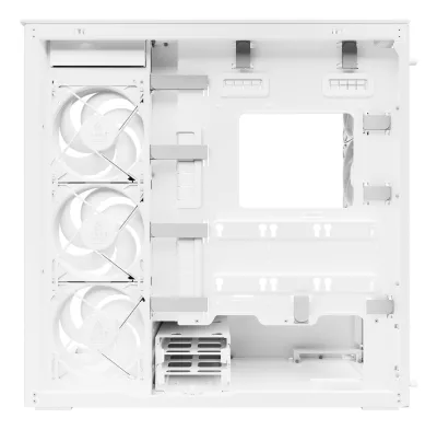 CARCASA Arctic "Xtender Wh", mid tower, max 8xfan, 3xP14 ProR ARGB si 2xP12Pro ARGB instalate, PSU shroud 24 LED ARGB, USB-C x 1, USB 3.2 x 2, audio+mic, 7 sloturi expans, alb, "ACPCC00014A" (timbru verde 0.4lei)