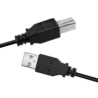 CABLU USB LOGILINK pt. imprimanta, USB 2.0 (T) la USB 2.0 Type-B (T), 3m, black, "CU0008B" (timbru verde 0.18 lei)