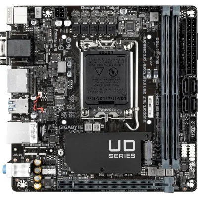 Placa de baza Gigabyte H610I, Socket 1700, DDR4, Mini-ITX