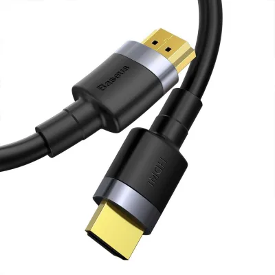 CABLU video Baseus Cafule, HDMI (T) la HDMI (T), rezolutie maxima 4K UHD (3840 x 2160) la 60 Hz, conectori auriti, 3m, negru "CADKLF-G01" (timbru verde 0.18 lei) - 6953156218208