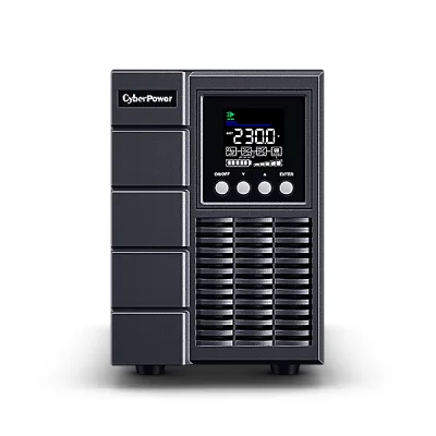 UPS CYBER POWER Online dubla conversie cu Sinusoida Pura, tower, 2000VA/1800W LCD PFC compatible, 2xIEC + 2xSchuko,  Green Power SNMP Slot, "OLS2000EA" (timbru verde 11 lei)x